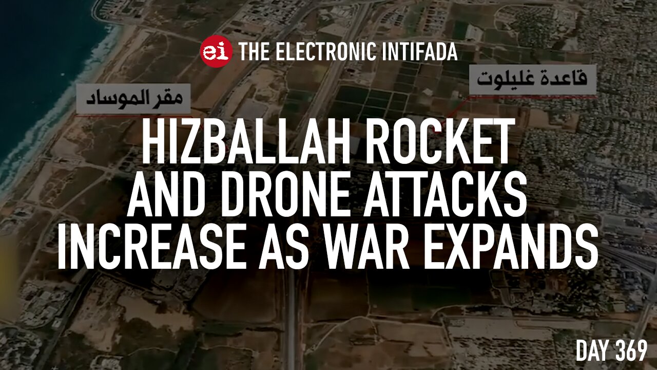 Hizballah rocket and drone attacks increase as war expands, with Jon Elmer