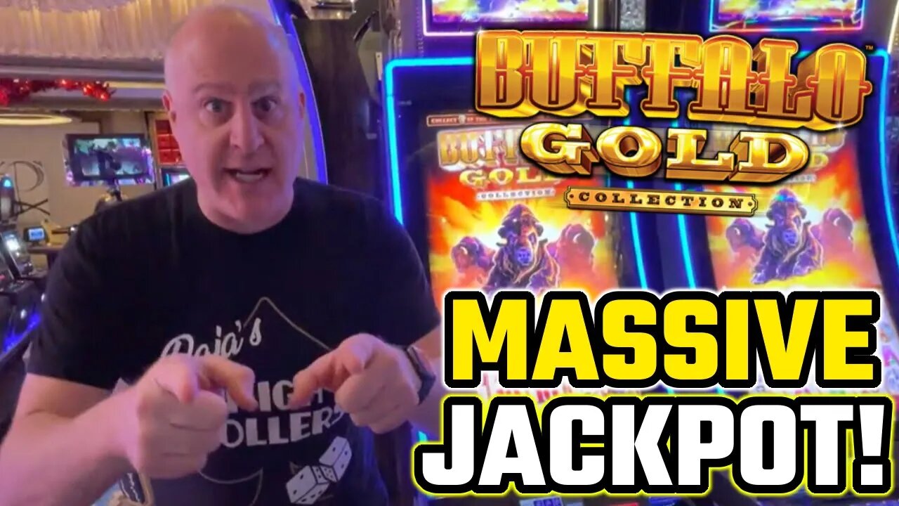 $45/SPIN FREE GAMES! ★ MAX BET BUFFALO GOLD JACKPOT HANDPAY!