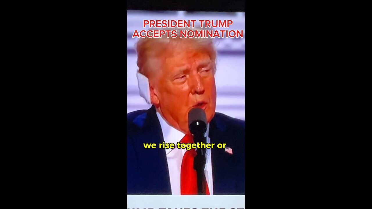 President TRUMP accepts nomination