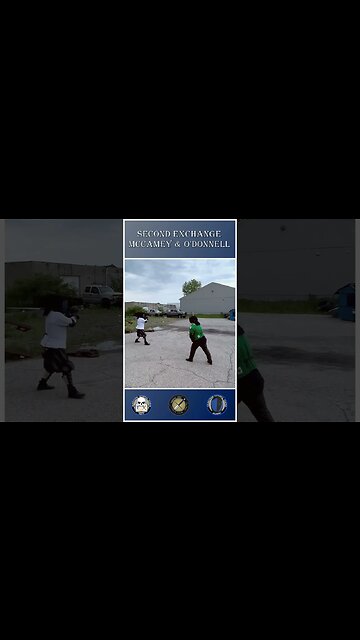 Real Sword Fighting Clips - Steel Longsword - Sustained Fighting - Left Handed HEMA