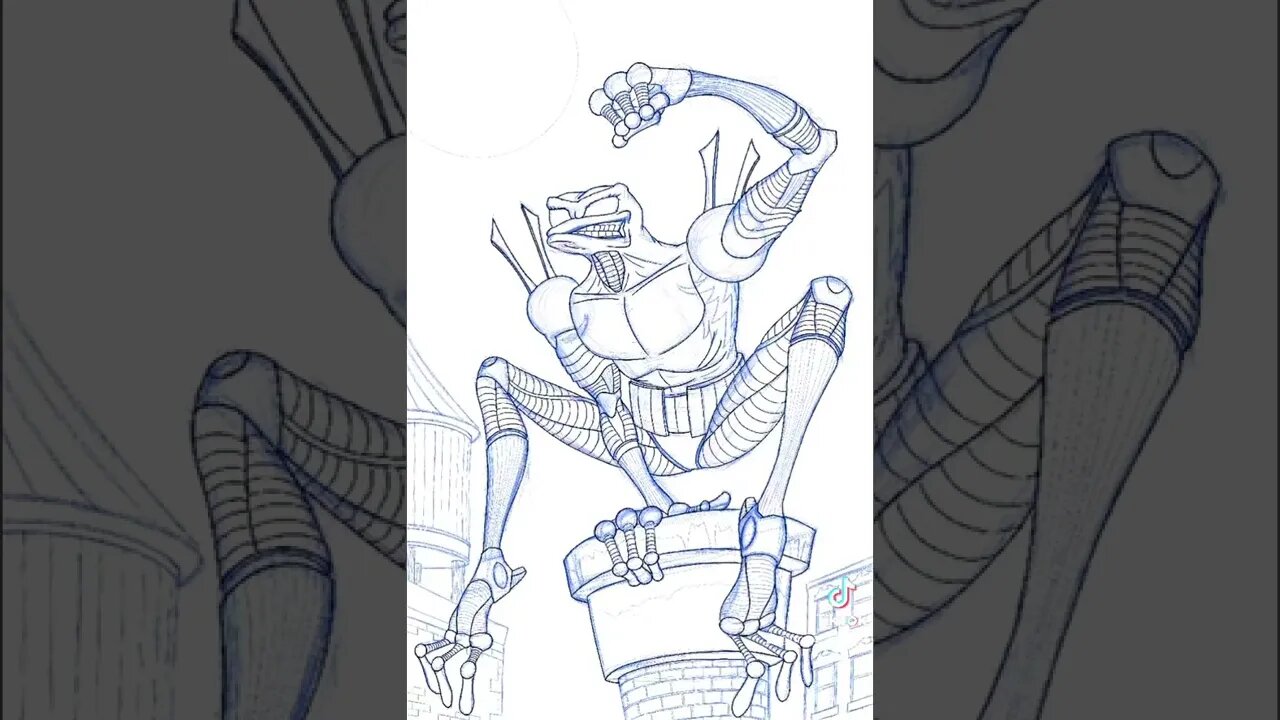 SPEEDpaint Cyberfrog #shorts