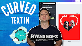 How to Create CURVED TEXT in Canva (2021)