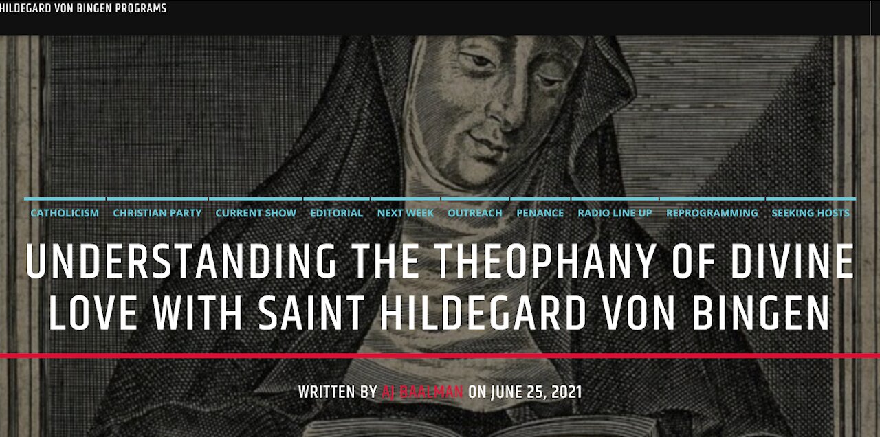 On The Theophany Of Divine Love With Saint Hildegard Von Bingen