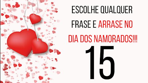 Frases para o Dia dos namorados