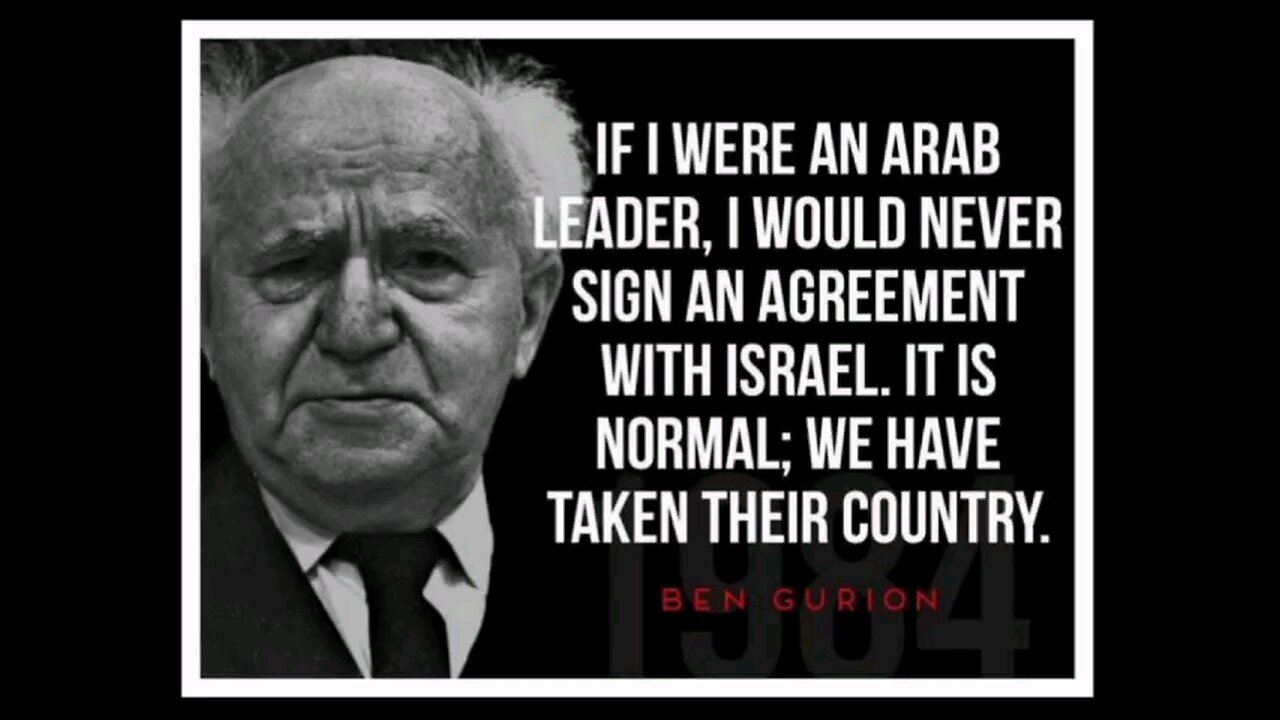 Before talking any ceasefire agreements remember the words of the founder of Israel Ben Gurion