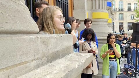 Part.5- Speech 4- Manifestation de la jeunesse pour le Climat ☀️- 23 sept.2022 à Paris