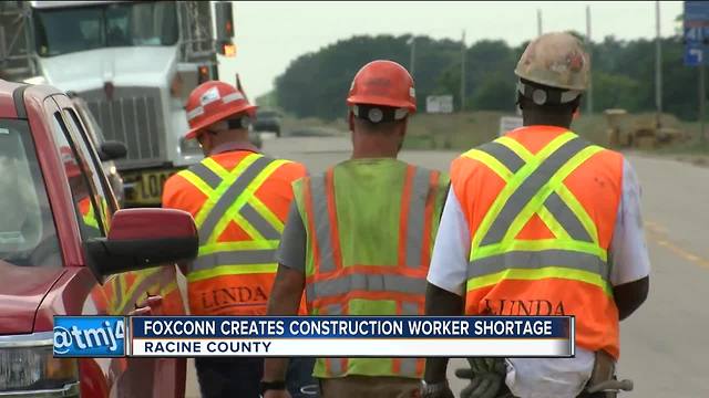 Foxconn construction affects infrastructure projects in North Wisconsin