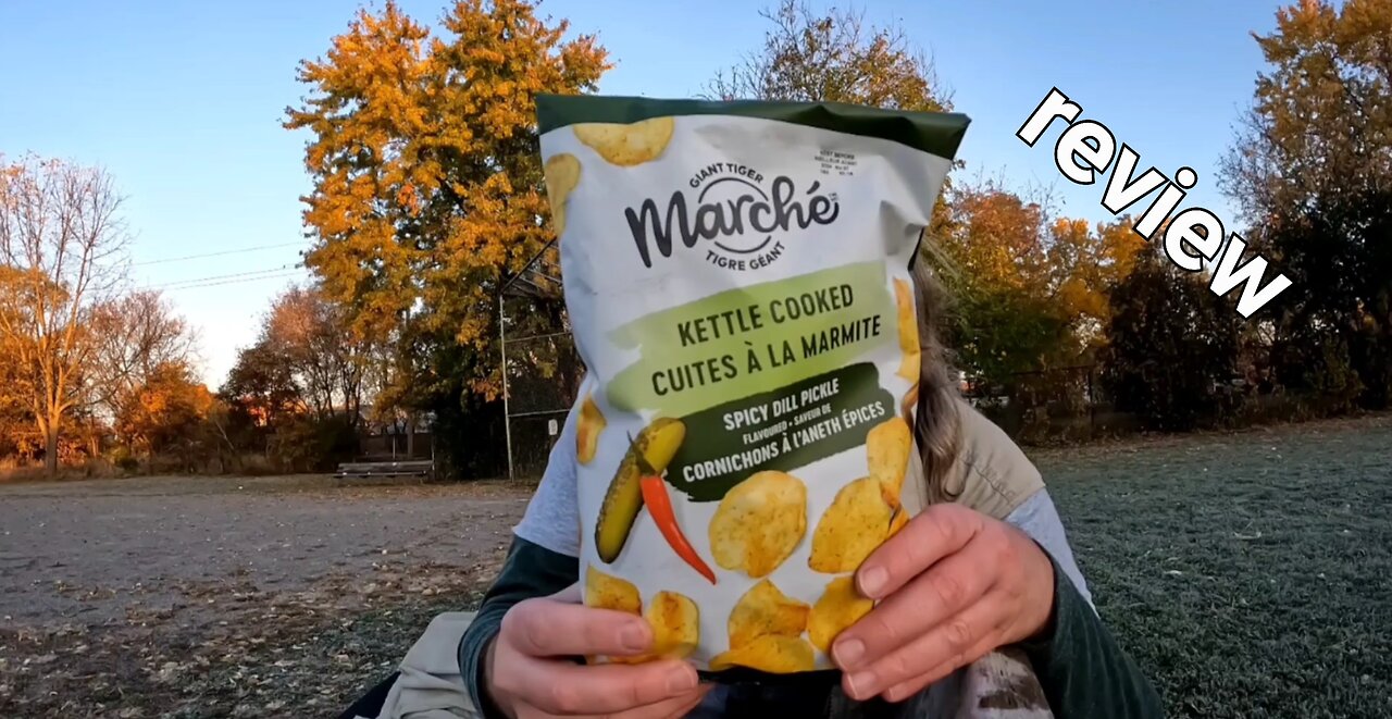 Giant Tigers Marche Spicy Dill Pickle Kettle Cooked chips Review Canada