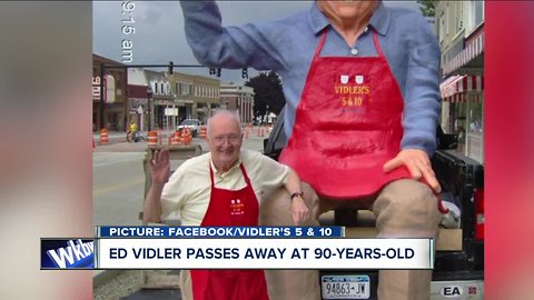 Ed Vidler of Vidler's 5 & 10 passes away at the age of 90