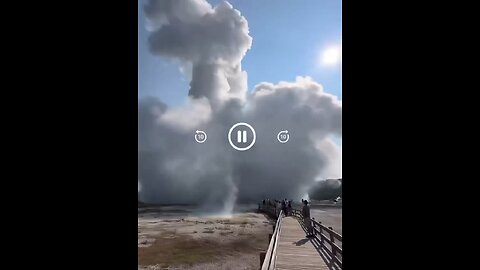 Biscuit Basin in Yellowstone National Park has blown up
