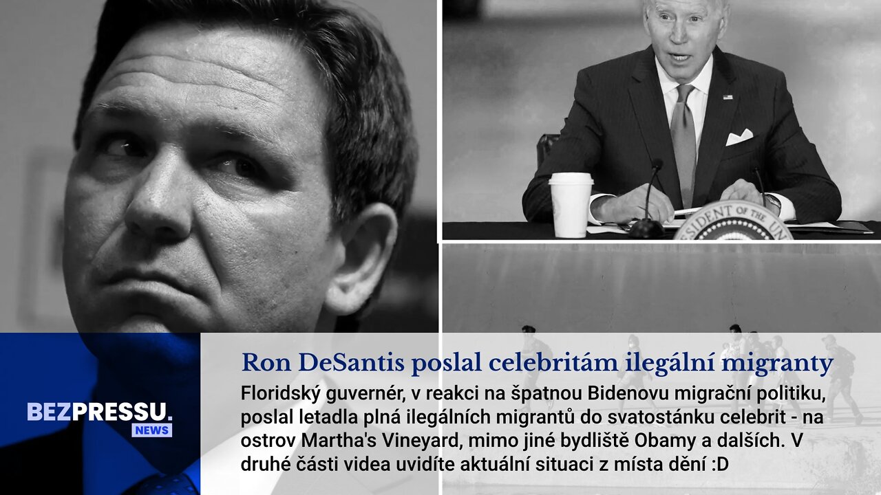 Ron DeSantis poslal celebritám ilegální migranty