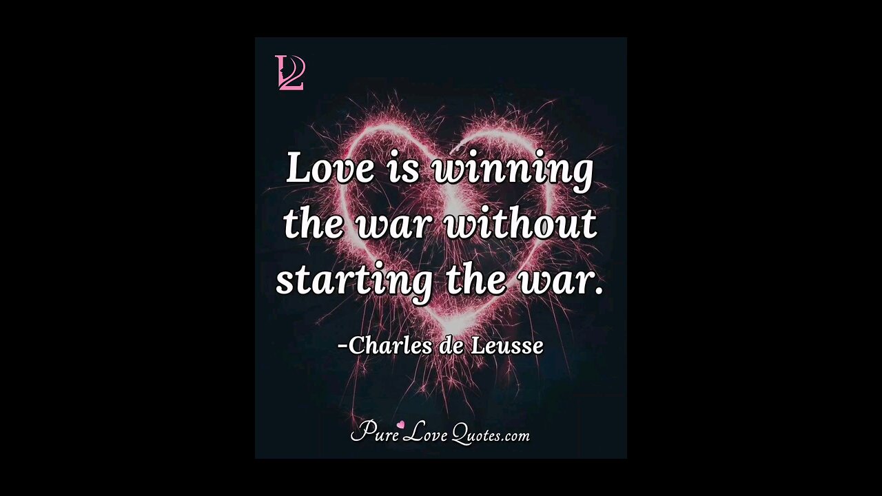 you can win with love alone