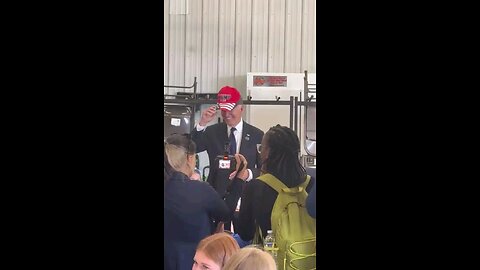 BIDEN WEARS RED TRUMP 2024 HAT 1 DAY AFTER PRESIDENTIAL DEBATE BETWEEN TRUMP & KAMALA