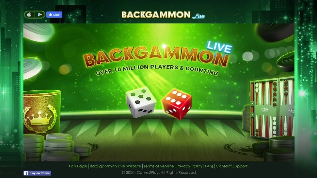 Backgammon Live on Facebook