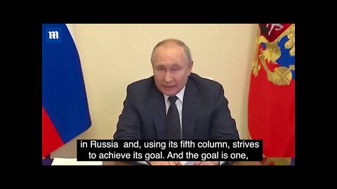 Putin speech Warns scum traitors that Russians will spit them out