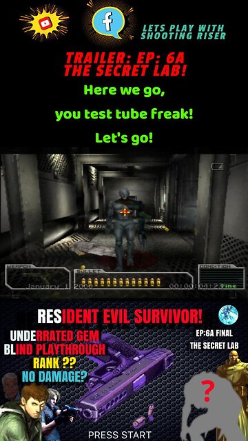 LET'S PLAY THE MOST UNDERRATED RESIDENT EVIL, SURVIVOR EP:6 THE SECRET LAB QUICK TRAILER #gaming