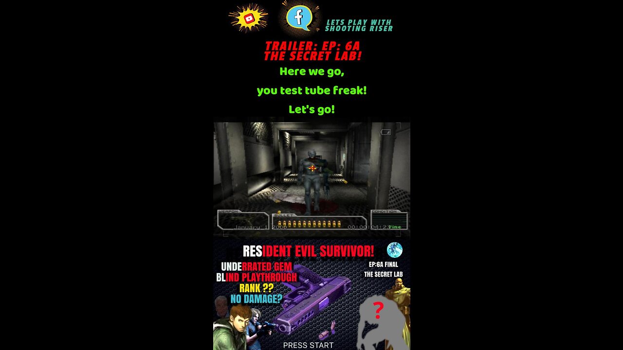 LET'S PLAY THE MOST UNDERRATED RESIDENT EVIL, SURVIVOR EP:6 THE SECRET LAB QUICK TRAILER #gaming