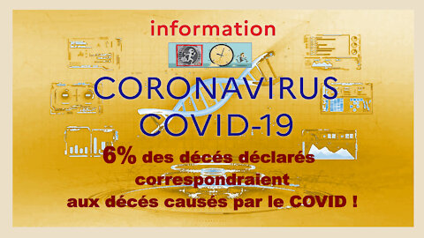 COVID/ Aux USA ...OFFICIEL...6% des décès sont vraiment dûs au COVID (Hd 720)