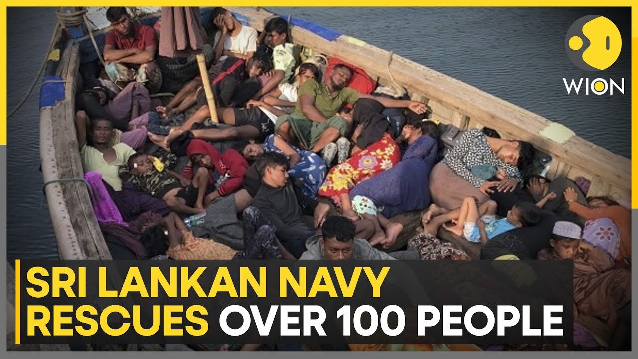 Sri Lanka Navy Saves 102 Rohingya Refugees Adrift On Fishing Trawler | World News | WION