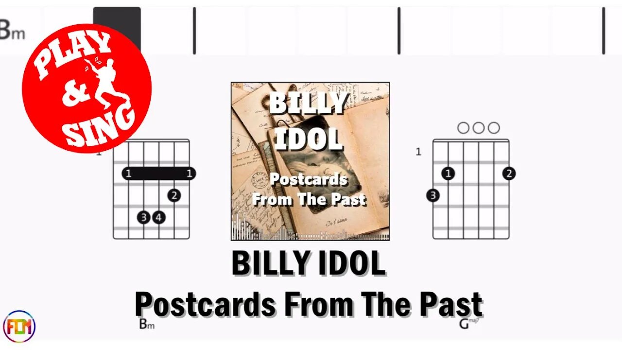 BILLY IDOL Postcards From The Past FCN GUITAR CHORDS & LYRICS