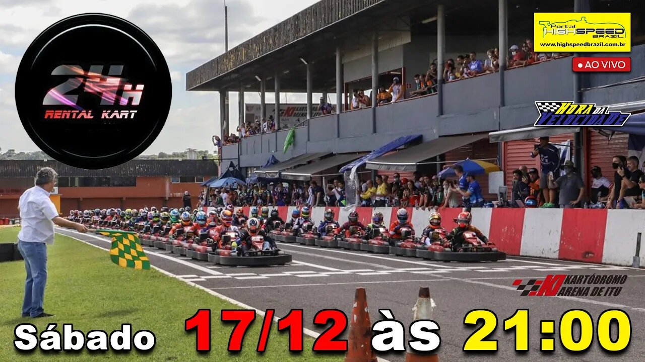 24 HORAS RENTAL KART 2022 | Parte 2 | Kartódromo Arena Itú (SP) | Ao Vivo