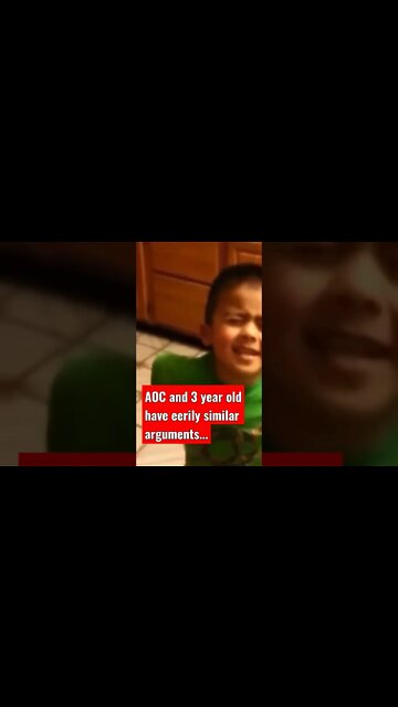 AOC and 3 year old sound eerily alike....