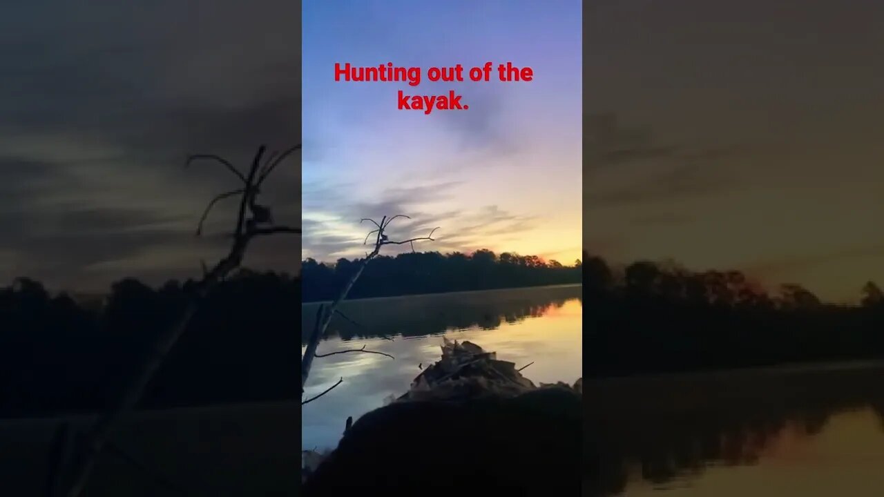 Duck hunting out of the kayak