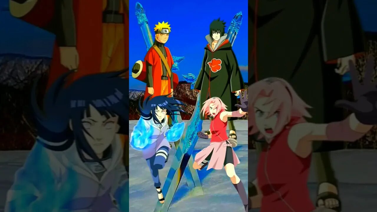 Naruto, Hinata VS Sasuke, Sakura - WHO IS STRONGEST??.#shorts