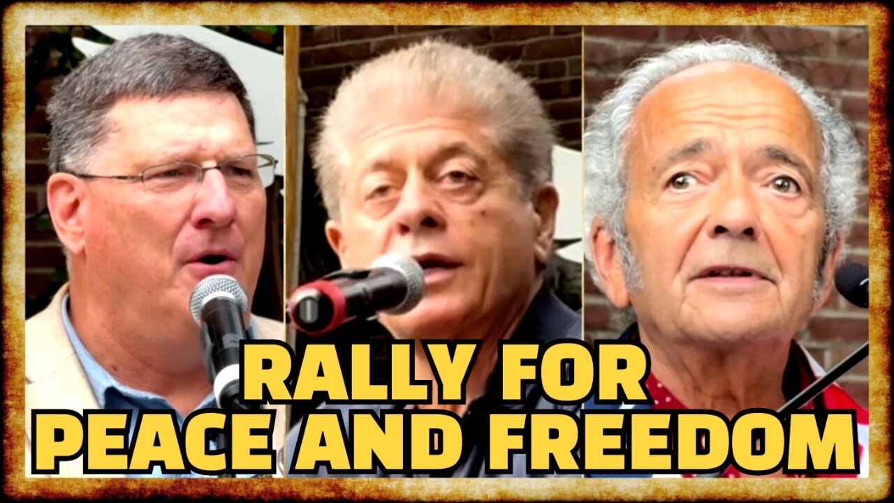 Scott Ritter, Judge Napolitano, Gerald Celente RALLY FOR PEACE in Kingston, NY