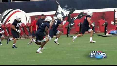 Day 1 of Arizona Fall Camp