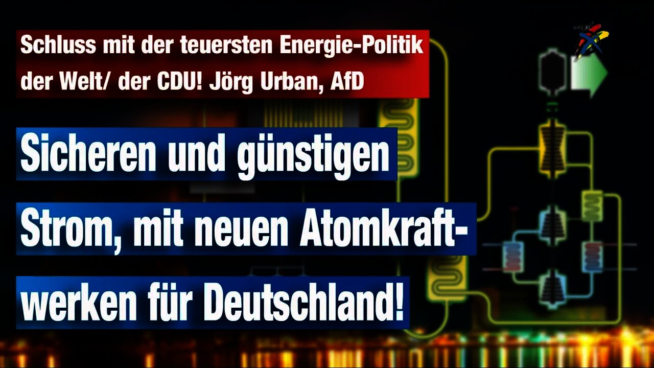 Schluss mit der teuersten Energie-Politik der Welt/ der CDU! Jörg Urban, AfD