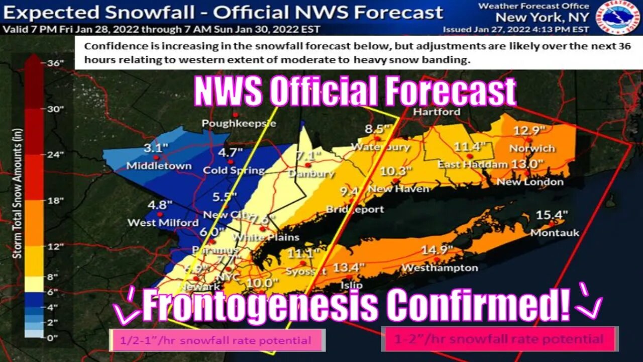 Official Nor'easter Forecast From National Weather Service- The WeatherMan Plus Weather Channel