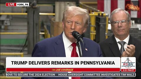 President Trump Economy speech York, PA Aug 19, 2024