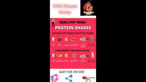 🔥Healthy high protein shakes🔥#shorts🔥#fitnessshorts🔥#wildfitnessgroup🔥14 march 2022🔥