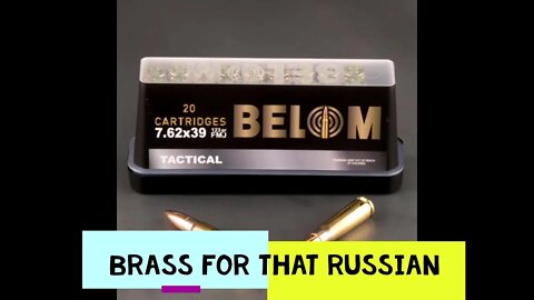 brass case 762 by 39 bye Bellow ammo
