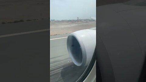 Take off from Bahrain International - Emirates B777-300ER