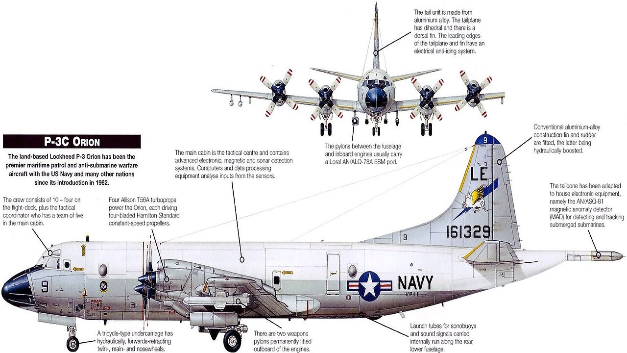 ( -0787 ) What Was This Unusual Lockheed Orion P3 Aircraft Doing Here In North Carolina During the Shift In Hurricane Helene's Path?