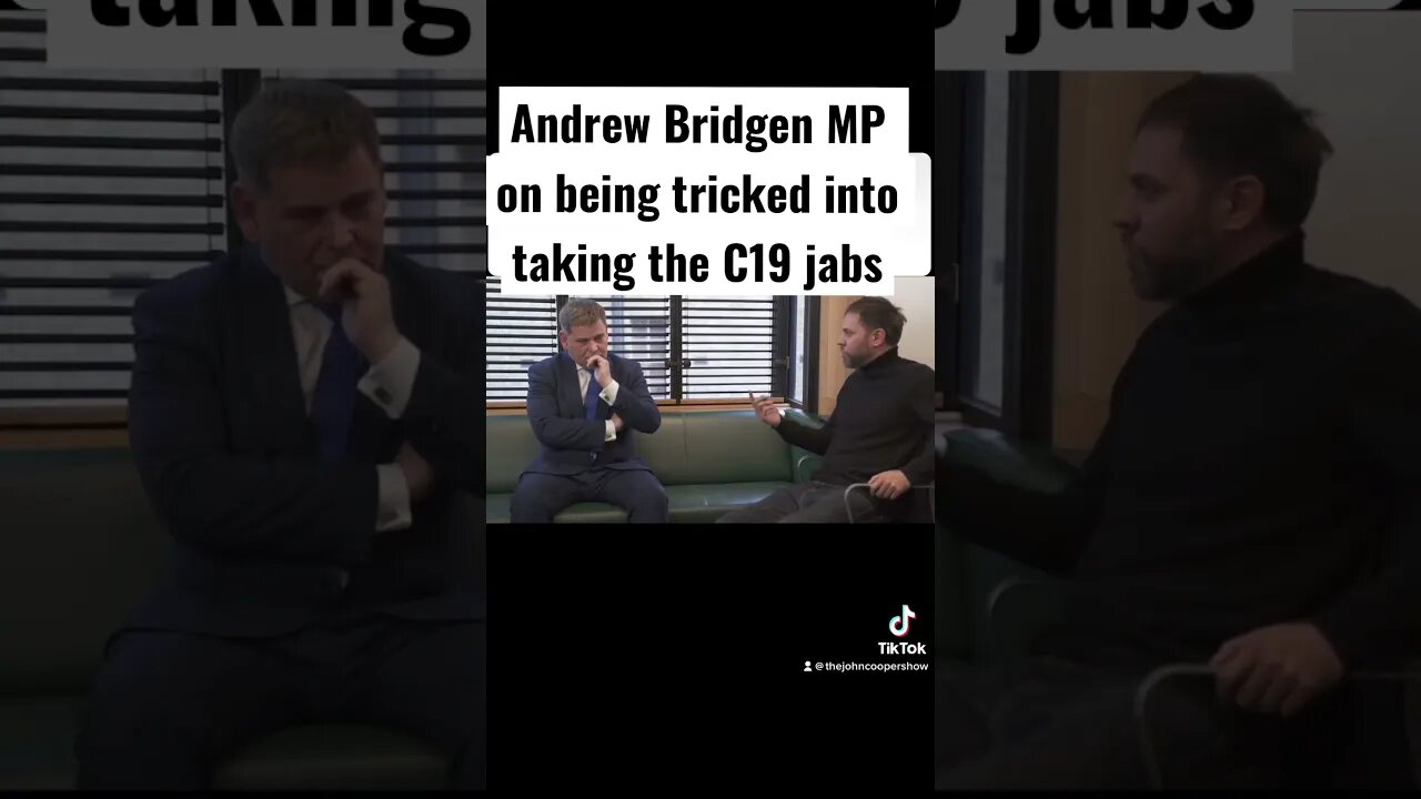 Andrew Bridgen MP on being tricked into taking the dangerous experimental injections #andrewbrigden