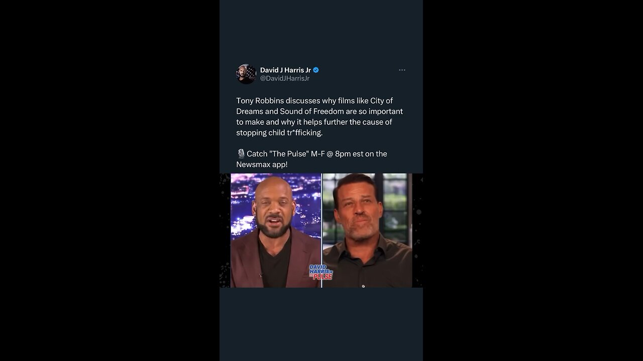 Doing God’s work, rescuing children Tony Robbins, bless you!