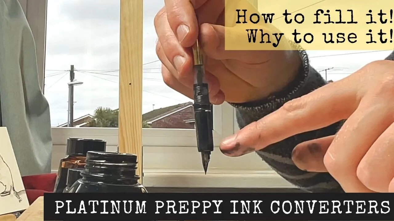 How and Why to Use a Platinum Ink Fountain Pen Converter / Platinum Preppy