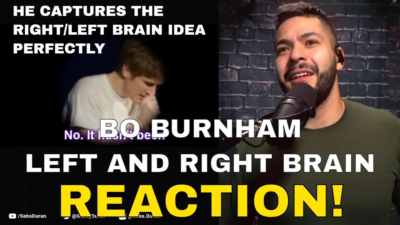 Bo Burnham Left and Right Brain (Reaction!) | this one of my favorite topics on earf, SO WELL DONE!