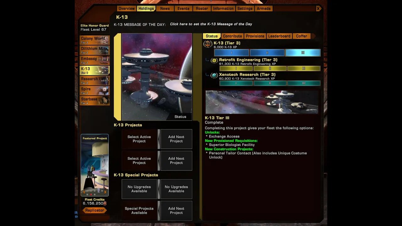 syfy88man Game Channel - STO - Klingon Elite Honor Guard Fleet News