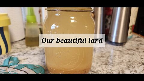 Rendering lard and bacon grease