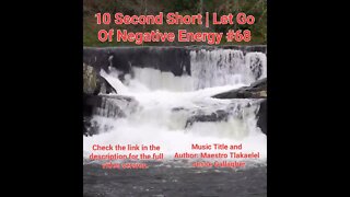 10 Second Short Of Let Go Of Negative Energy | #meditation #shorts #shortsvideo #waterfall #68