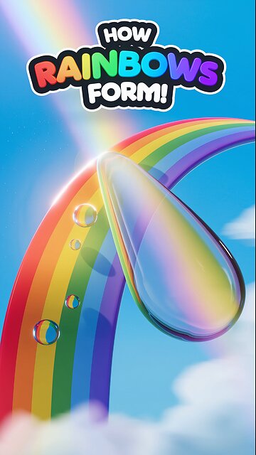 How Rainbows Form: The Magic Behind the Colors! 🌈 Hashtags: