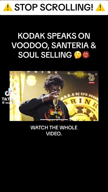Kodak black asked about his ties to Voodoo/Santeria