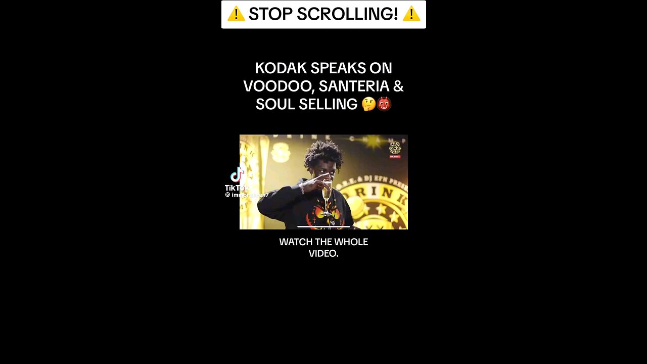 Kodak black asked about his ties to Voodoo/Santeria