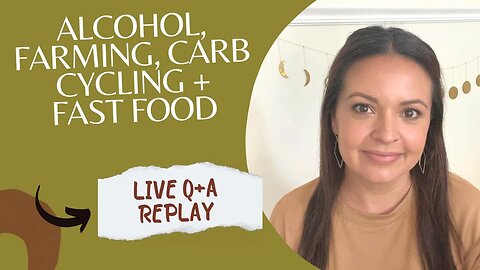 Alcohol, farming, fast food + carb cycling || Live Q+A REPLAY! #carnivorediet