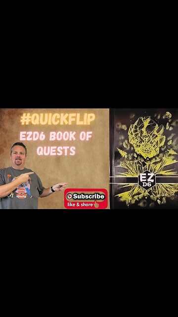 EZD6 Book of Quests by RUNEHAMMER GAMES #QuickFlip RPG Review DM Scotty #shorts