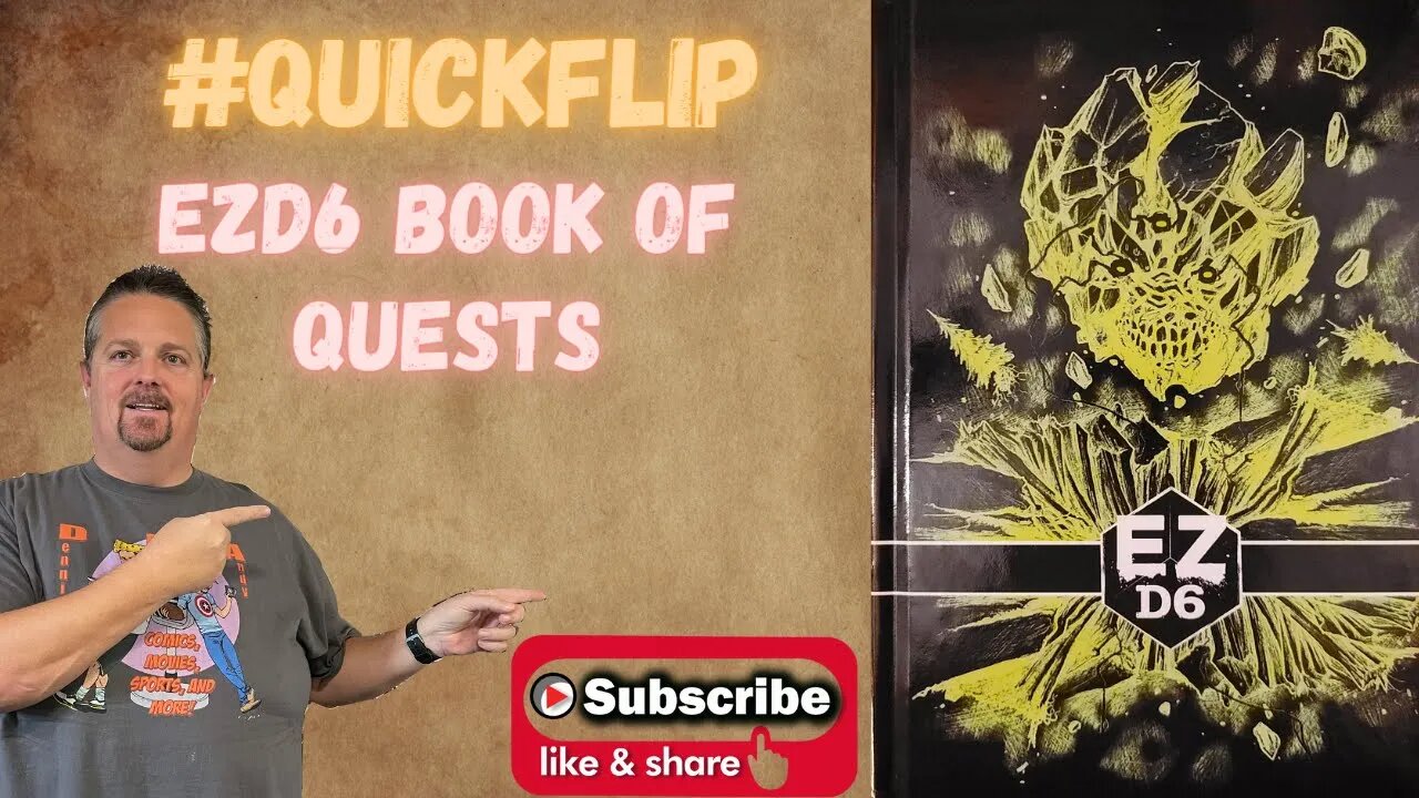 EZD6 Book of Quests by RUNEHAMMER GAMES #QuickFlip RPG Review DM Scotty #shorts